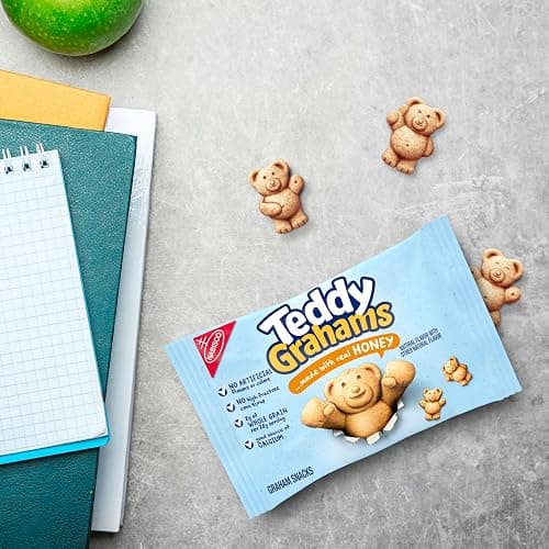TEDDY GRAHAMS Honey Graham Snacks, 40 Kids Snack Packs (4 Boxes) thumbnail 6