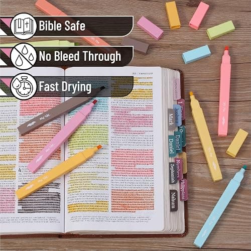 Mr. Pen- Aesthetic Highlighters, 8 pcs, Chisel Tip, Autumn Colors, Cute Highlighters Assorted Colors thumbnail 4