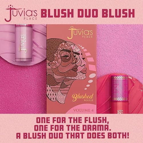 Juvia's Place Duo Blush Volume 4 - Matte Powder Blush for Cheeks Makeup | Highly Pigmented, Two Tone Make Up Powder Blush with Buildable Color for Natural or Bold Looks thumbnail 6