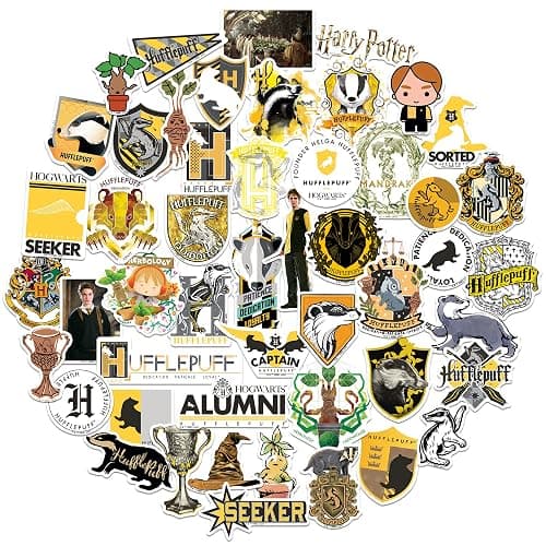 Harry Potter Hufflepuff Theme 50 Vinyl Stickers Waterproof Die-Cut Decals thumbnail 7