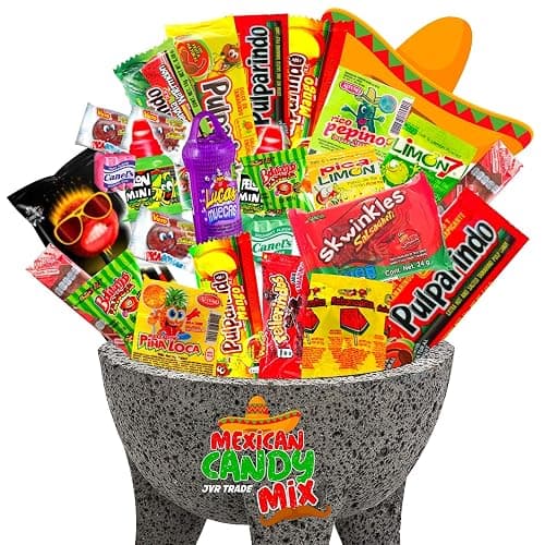 Mexican Candy Mix Assortment Snack (42 Count) Dulces Mexicanos Variety Of Best Sellers Spicy, Sweet, and Sour Bulk candies, Includes Luca, Pelon, Pulparindo, Rellerindo, by JVR TRADE - Image 1