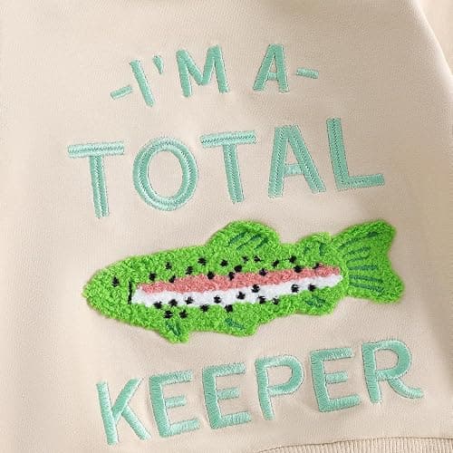 Toddler Baby Boy Fall Winter Clothes Letters Crewneck Sweatshirt Pants Sets | Toddler Baby Boy Fall Winter Clothes Letters Fish Embroidery Crewneck Sweatshirt Pants Sets Cute Baby Boy Outfits thumbnail 7