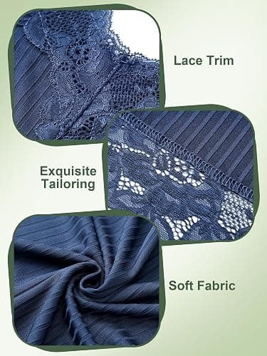 Fourluoo Women's Long Lace Tank Tops lace Camisole Patchwork Tops for Women thumbnail 4