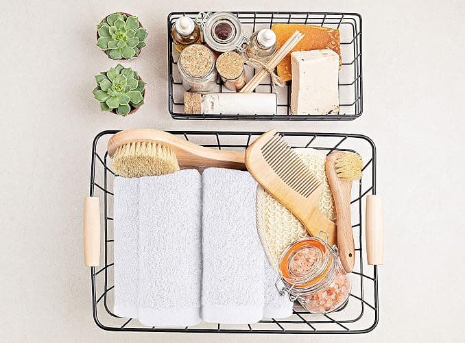 Utopia Towels 24 Pack Cotton Washcloths Set, 100% Ring Spun Cotton, Premium Quality Flannel Face Cloths, Highly Absorbent and Soft Feel Fingertip Towels, Grey, White thumbnail 5