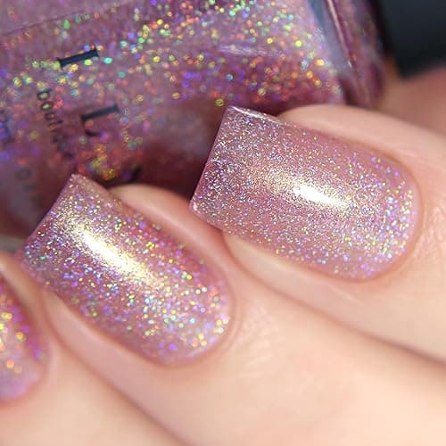 ILNP Ballet Slipper - Soft Pink Holographic Nail Polish thumbnail 6