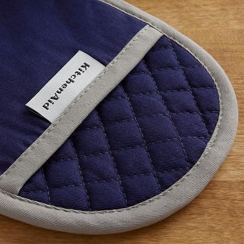 KitchenAid Asteroid Pot Holder 2-Pack Set, Cobalt Blue, 6.5"x10" thumbnail 4