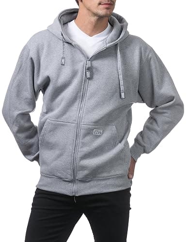 Pro Club Men's Heavyweight Full Zip Fleece Hoodie thumbnail 4