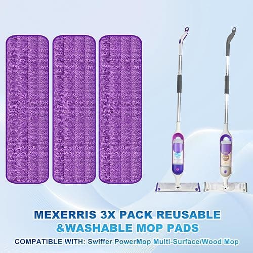Scopa Lavapavimenti a Spruzzo, MEXERRIS Spray Mop Lavapavimenti Microfibra Mocio Pavimenti Professionale con 2 Flaconi Ricaricabili per Casa, Cucina, Legno Duro, Laminato, Legno, Ceramica thumbnail 2