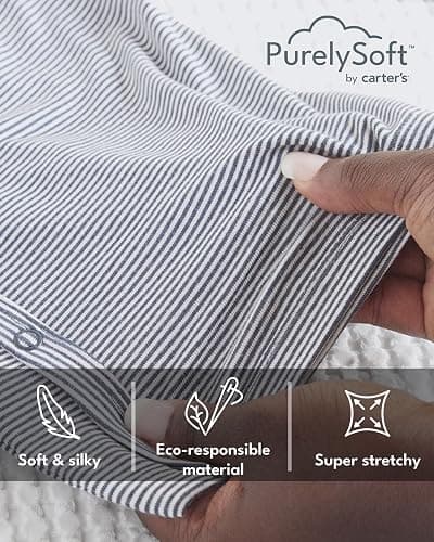 Carter's baby-girls Purelysoft 2-pack Long Sleeve Bodysuit thumbnail 6