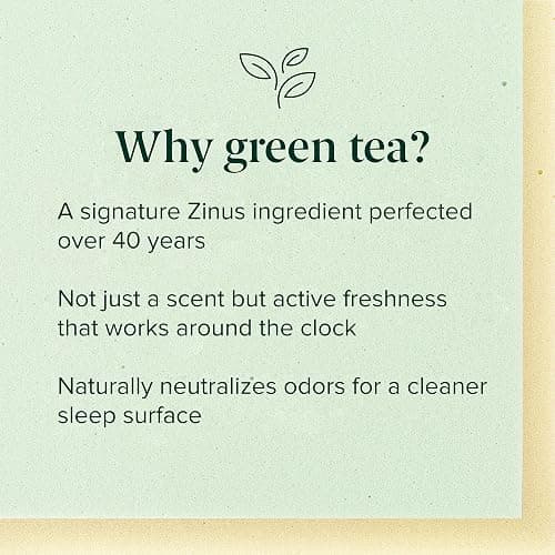 Zinus Green Tea Memory Foam Mattress 6 Inch, Pressure-Relieving Comfort & Full-Body Support, Naturally Fresh, Medium Firm Feel, CertiPUR-US & Oeko-TEX Certified Safe Materials, Twin thumbnail 4