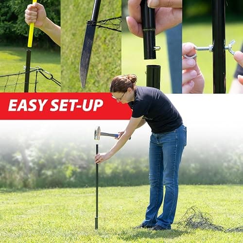 Anything Sports Baseball, Mini Baseball, Softball Fence. 100 FT of 5 FT Tall Fencing with Foul Poles thumbnail 6