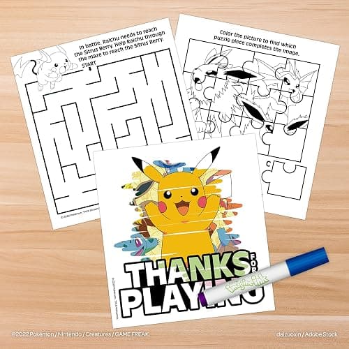 Pokemon 20 Page Imagine Ink Coloring Book Pad, Mess Free Marker Bendon 54126 thumbnail 2