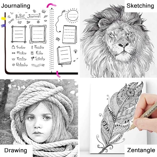 Muchcute Micro Fineliner Drawing Art Pens: 12 Black Fine Line Waterproof Ink Set Artist Supplies Archival Inking Markers Liner Sketch Outline Anime Gifts Manga Sketching Watercolor Zentangle Kit Stuff thumbnail 6