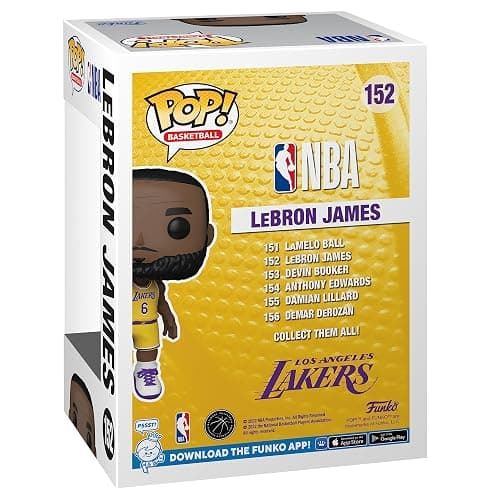 Funko POP! NBA: Lakers - LeBron James #6 - Collectable Vinyl Figure - Gift Idea - Official Merchandise - Toys for Kids & Adults - Sports Fans - Model Figure for Collectors and Display thumbnail 4