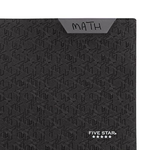 Five Star 2-Pocket Folder, Plastic Folder with Stay-Put Tabs, Fits 3-Ring Binder, Holds 8-1/2" x 11" Paper, Black (333420G-ECM) thumbnail 5