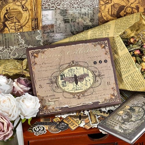 Funto Scrapbooking Kit, The Love Poems Series- Retro Merchandise, Perfect for Bullet Scrapbooking Materials, Planner DIY Craft Collage thumbnail 6