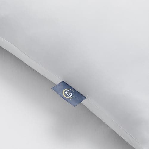 Serta Power Chill Cooling Pillow Protectors, Stain Resistant and Zippered Pillow Protector, Protects Pillow from Dust and Dirt (2 Pack), Standard/Queen, White thumbnail 4