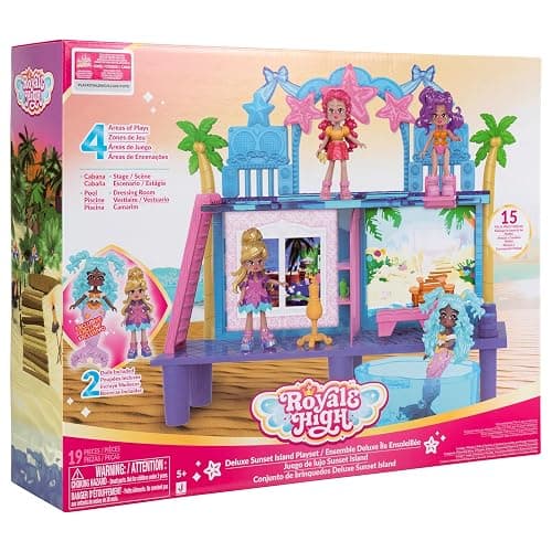 Royale High Deluxe Sunset Island Playset - (2) Dolls, 15 Mix & Match Looks - 4 Areas of Play - Official Digital Roblox Item Included - Ages 5+ thumbnail 5
