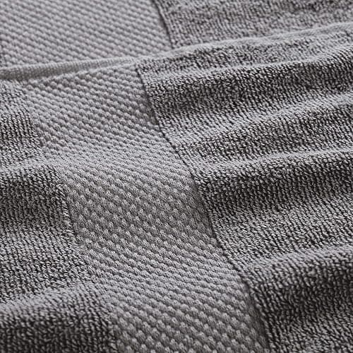 Modern Threads 600 GSM 6-Piece Towel Set with Filgree Jacquard Border Charcoal thumbnail 5