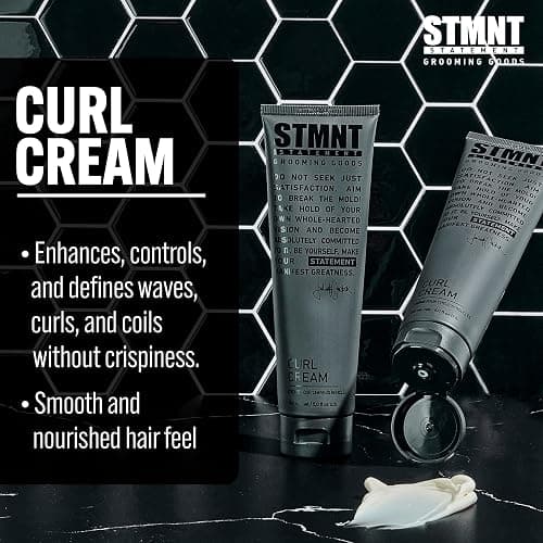 STMNT Grooming Goods Curl Cream | Enhances Curls | Texture Without Crispiness thumbnail 3