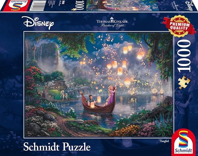 Schmidt Spiele 59480 Disney Rapunzel Thomas Kinkade Repelsteeltje Jigsaw Puzzle, Multi-Colour, 1000 stukjes - Image 1