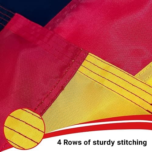 Flagolden Germany Flag 12x18 inches for Boat, Vivid Color Small German Flags with 2 Brass Grommets Nautical Outdoor thumbnail 5
