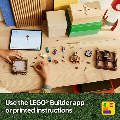 LEGO Minecraft Woodland Mansion Fighting Ring - Building Toy for Kids Age 10+ - Includes Steve, Garrett, & Henry Minecraft Figures, Plus a Chicken Jockey & More - Birthday Gift Idea for Fans - 21272 thumbnail 6