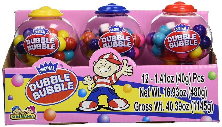 Dubble Bubble Mini Dispenser 12 Pack-1.41 OZ. (40g) thumbnail 3