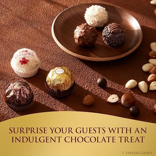 Ferrero Collection, Premium Assorted, Hazelnut, Dark Chocolate and Coconut, 48 Count Premium Treats, 6.1 oz thumbnail 7