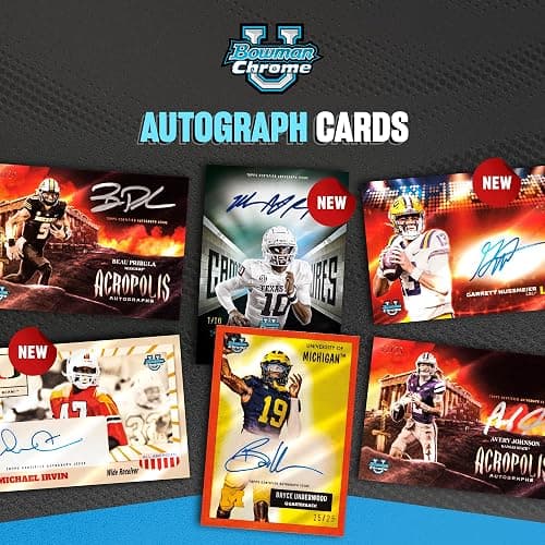 2025 Bowman University Chrome Football - Factory Sealed - Mega Box thumbnail 7