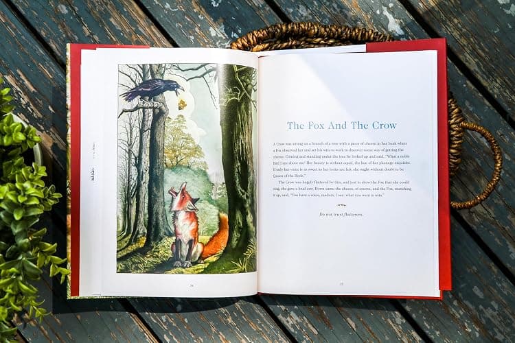Aesop's Fables Hardcover: The Classic Edition by acclaimed illustrator, Charles Santore (Charles Santore Children's Classics) thumbnail 4