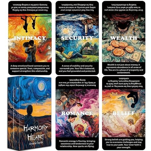 DPEHAKMK Life Situations Oracle Cards, Love and Spiritual Growth Oracle Cards for Beginners, Relationships Oracle Deck, Healing Oracle Deck for Spiritual Development - Image 1