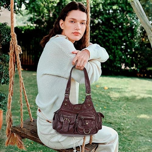 Angel Kiss Hobo Bags for Women Shoulder Bag Shoulder Purses and Handbags Vegan Leather Hobo Handbags Crossbody Bags thumbnail 2