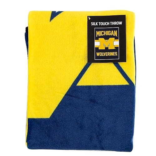 NORTHWEST NCAAA Singular Silk Touch Throw Blanket, 45" x 60" Michigan Wolverines thumbnail 5