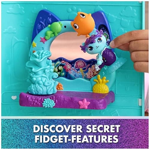 DREAMWORKS GABBY'S DOLLHOUSE The Movie, Mercat's Aquarium Balcony, with Toy Figure & Dollhouse Accessories, Kids Toys for Girls & Boys Ages 3 and Up thumbnail 3