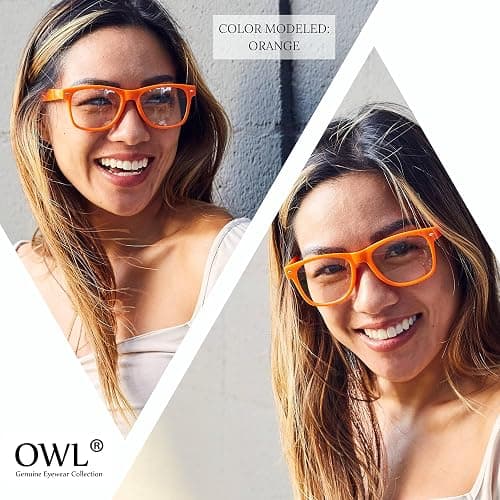 Retro Style Sunglasses 80's Classic Vintage Unisex Nerd Colored Frame OWL ® thumbnail 4