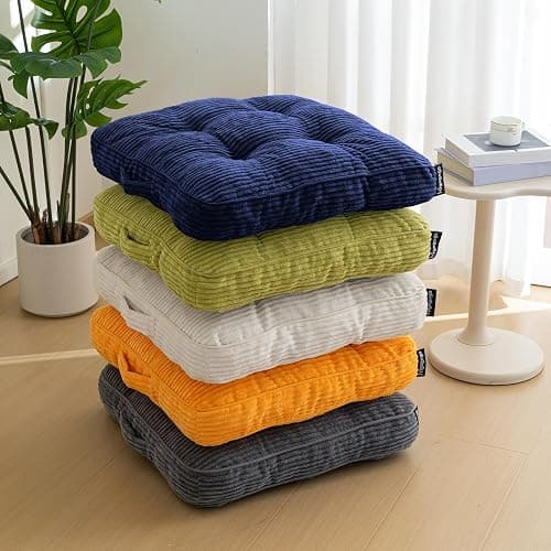 HIGOGOGO Washable Floor Pillow Cushion for Adults, Meditation Cushion Pillow, Large Square Floor Sitting, Removable Tufted Corduroy Cover, for Tatami Living Room or Yoga, 22x22 Inch, Machine Washable thumbnail 8