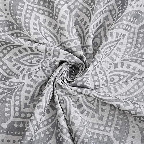 Popular Handicrafts Tapestry Wall Hanging Hippie Ombre Mandala Bohemian Hippy Metallic Shine Intricate Indian Tapestries Bedspread 54 x 82 Inches (140cm x 210cm) Silver thumbnail 8