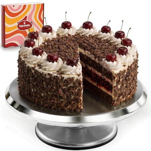 BakeBuddy Plateau Tournant Pâtisserie 30 cm Aluminium Antidérapant | Précis & Stable, Plateau Tournant Gâteau de Qualité, Ustensiles Professionnels pour Pâtisserie et Décoration de Gâteaux - Image 1
