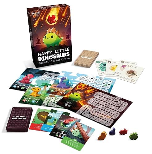 Asmodee – HAPPY LITTLE DINOSAURS – Carte da Gioco Strategico | Divertente Gioco da Tavolo Competitivo su Estinzione e Dinosauri – 2-4 Giocatori – 8+ Anni – 30-60 Minuti – Edizione Italiana thumbnail 3