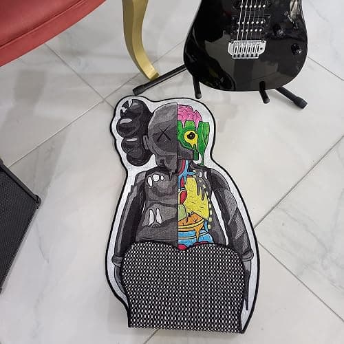 Rugendary Popular Unique Design Hypebeast Rug Decorative Sneakerhead Nonslip Shaped Carpet Street Art Fashion Streetwear Mat for Sneaker Room Flat Surface 1.3x3 ft thumbnail 3