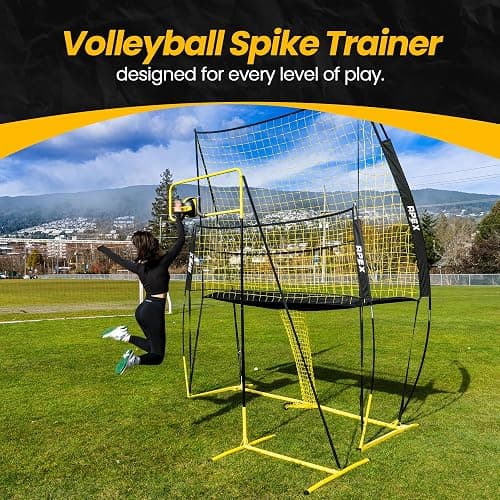 Apex Sports Volleyball Spike Trainer – Adjustable Solo Practice Station for Hitting & Spiking – Durable 25lb Base, Easy Ball Reload – Indoor/Outdoor Training Aid for All Skill Levels thumbnail 2