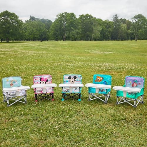 Bright Starts Disney Minnie Mouse Pop 'N Sit Portable Booster, Indoor/Outdoor Use, Floor Seat with Feeding Tray, 6 Mos - 3 Yrs thumbnail 16