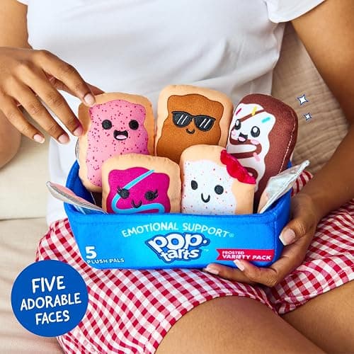 Pop-Tarts™ Emotional Support by Relatable, Snack-Inspired Pals, Full of Bite-Sized Plushies and Cute Stuff, Unexpected Funny Gifts for Loved Ones, Includes 5 Plush Pals with Plush Box thumbnail 5