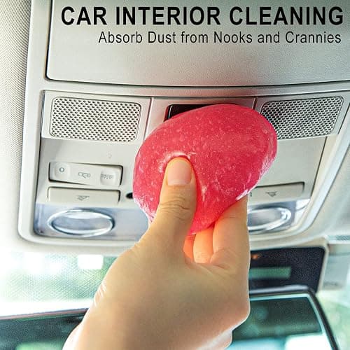 TICARVE Car Cleaning Gel Detailing Putty Car Putty Auto Detailing Tools Car Interior Cleaner Cleaning Slime Car Accessories Keyboard Cleaner Rose/NT WT: 5.6 oz (160 gr) thumbnail 2