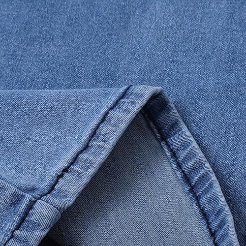 Kifszeury Wide Leg Jeans Woman | High Waisted Stretchy Baggy Jean, Elastic Waist Pull On Sweatpant, Long Straight Denim Pants thumbnail 4