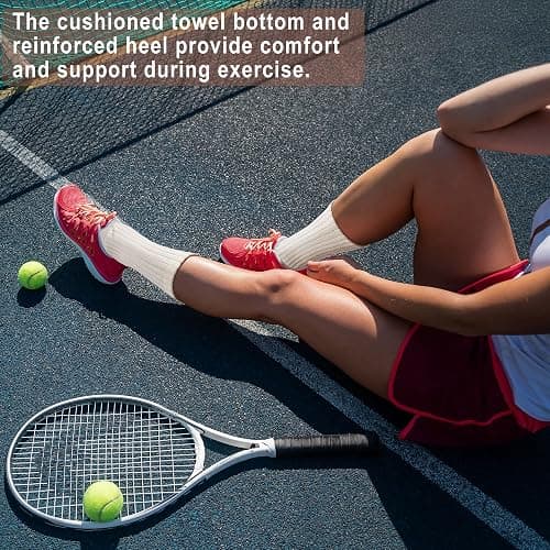 Toetally Womens Slouch Crew Socks Cozy Cotton Retro Ribbed Calf Scrunch Boot Socks for Casual Athletic 3 Pairs thumbnail 6