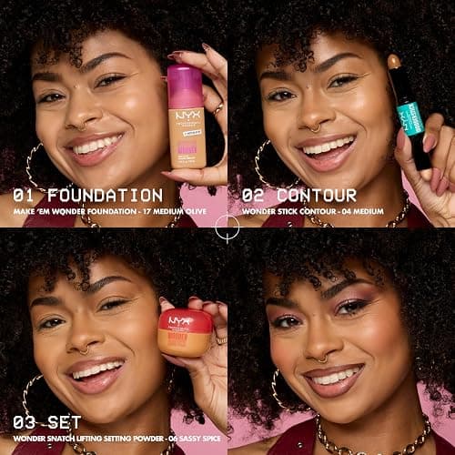NYX PROFESSIONAL MAKEUP Make 'Em Wonder Liquid Foundation, 24HR Foundation Makeup With A Soft Matte Finish, Buildable Full Coverage - 03 Fair thumbnail 10
