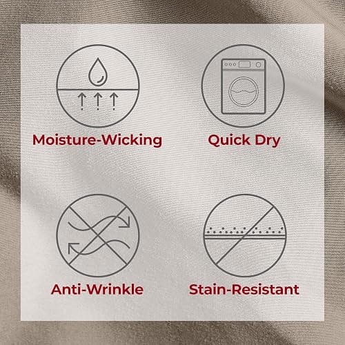 Mellanni Extra Deep King Sheets - 4 PC Iconic Collection Bedding - Hotel Luxury, Ultra Soft, Cooling Bed Sheets - Wrinkle, Fade, Stain Resistant (King, Tan) thumbnail 8