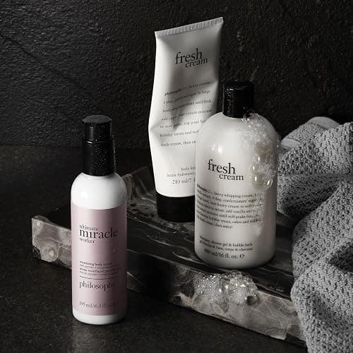 philosophy fresh cream body lotion - with notes of vanilla, heliotrope & tonka bean - 7 fl oz thumbnail 5